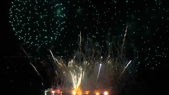 movement of colorful firework display celebration background,festive background alt