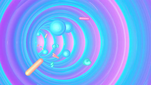 Abstract glowing tunnel alt