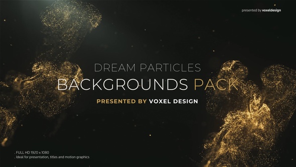 Dream Dust Magical Particles Background Pack