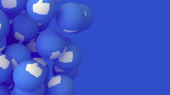 'Like' Emoji Balls - Floating #3 (Left) alt