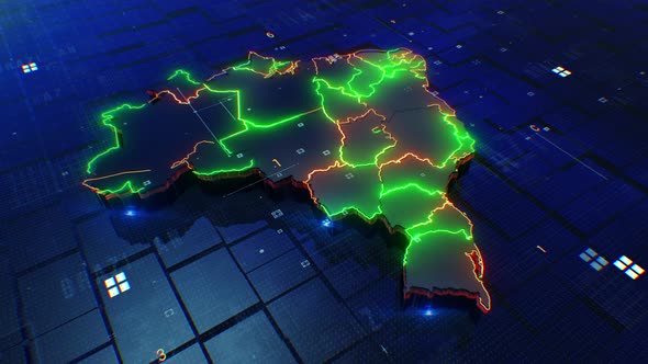Brazil Map 4k Loop alt