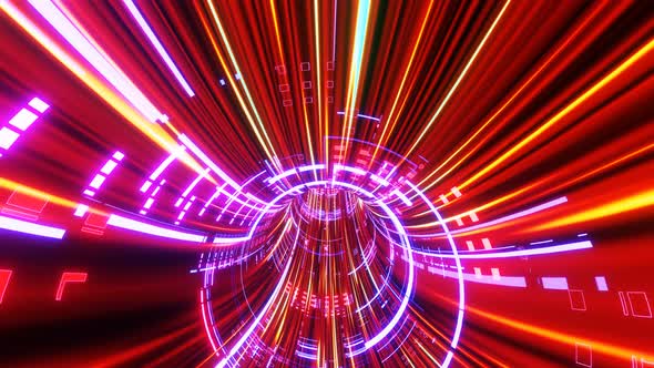 Super High Speed Hyper Neon Tunnel