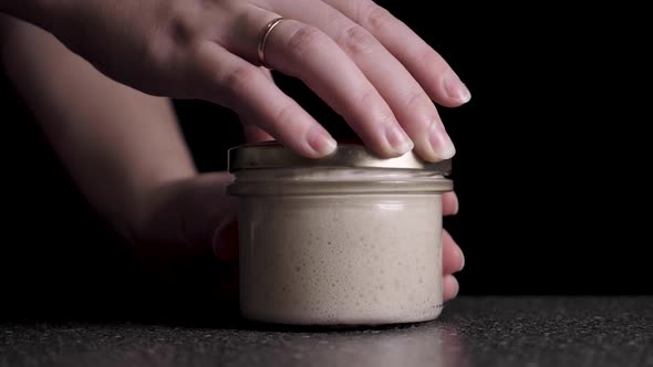 Opening Wheat Leaven Jar Pack