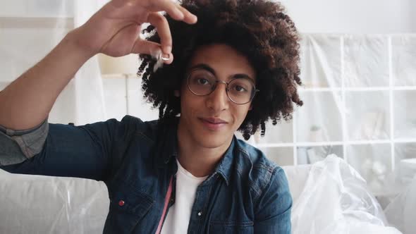 New Home Rent Flat Happy Arab Man Keys Apartment alt