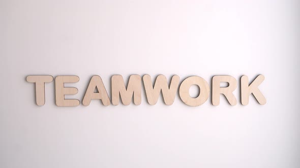 The Word Teamwork Stop Motion