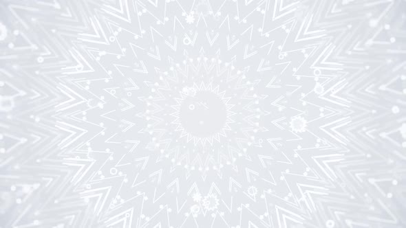 White Kaleidoscope Ornament