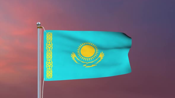 Kazakhstan Flag