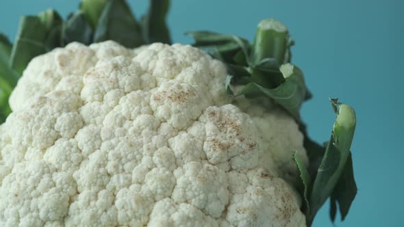 Close Up of Cauliflower on Table alt