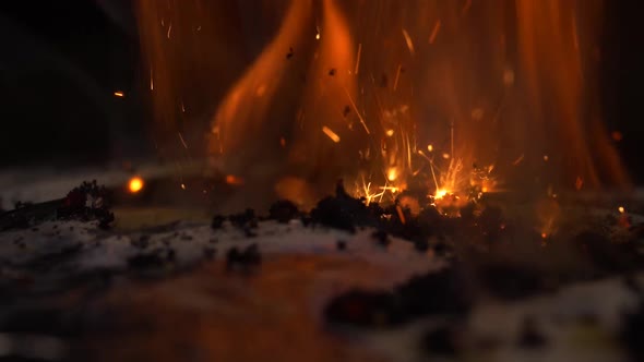 Gunpowder Set On Fire In Slow Mo