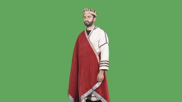 King of Rome. Medieval.Green Screen Video. alt