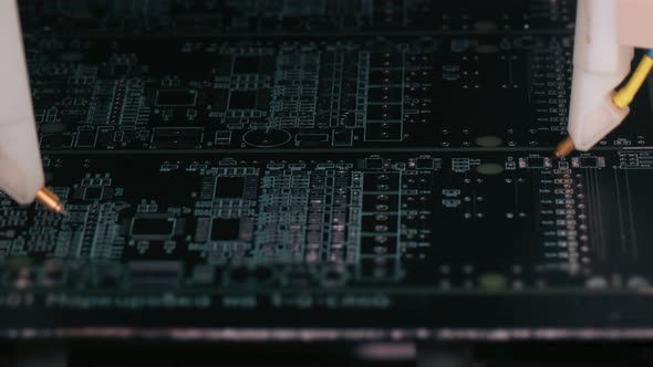 Production of electronic circuit boards. alt