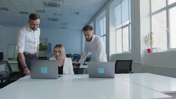 Important Work of Coworkers in an Office alt