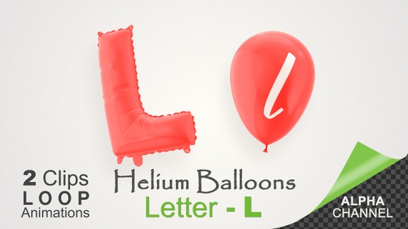 Balloons With Letter – L