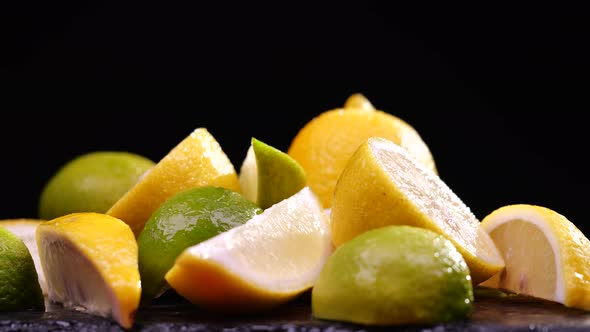 Lemons and Lime on Table