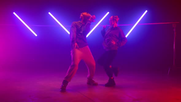 Couple Performers Making Hiphop Show in Club alt