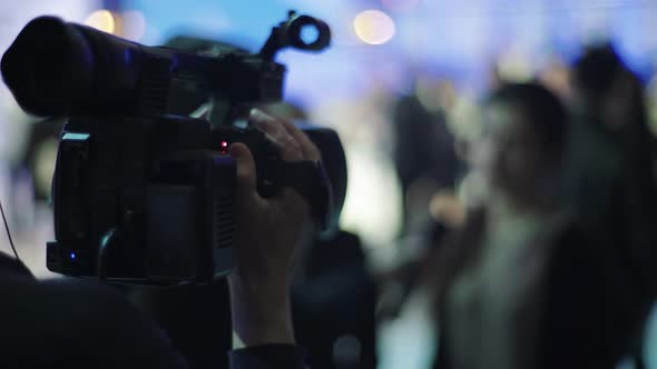 Camera in Tv Studio During Tv Recording alt