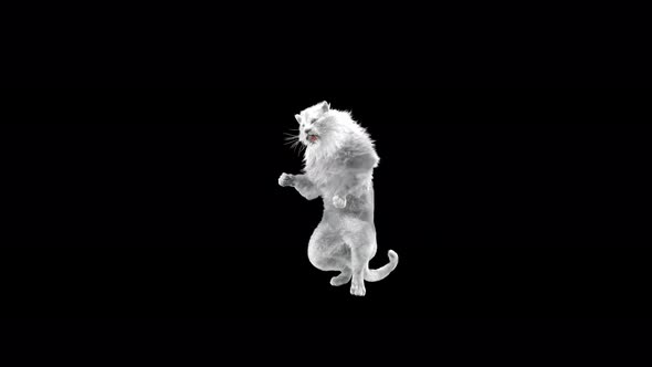 White Lion Dancing 4K alt