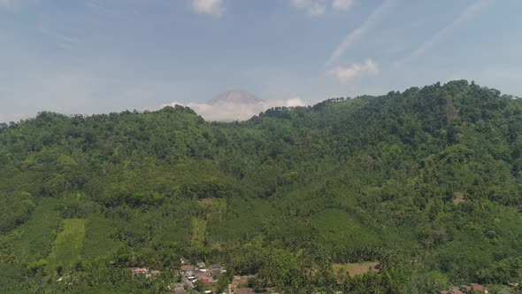 Mountain Landscape Jawa Island Indonesia alt