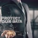 Businessman with Protect Your Data Hologram Concept - VideoHive Item for Sale