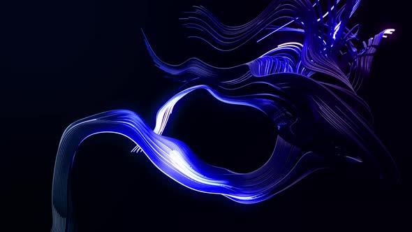 Multicolor Flash of Curved Lines alt