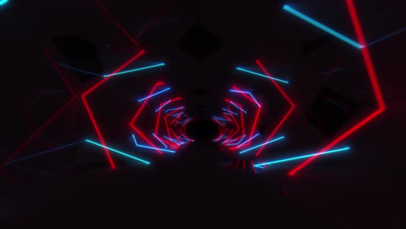 Neon Tunnel 4K