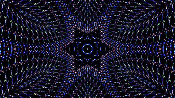 Abstract Kaleidoscope pattern with full colors. Magic mandala. 4k alt