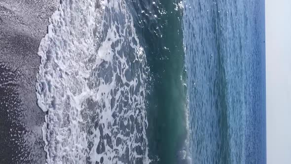 Sea Near the Coast  Closeup Aerial View of the Coastal Seascape alt