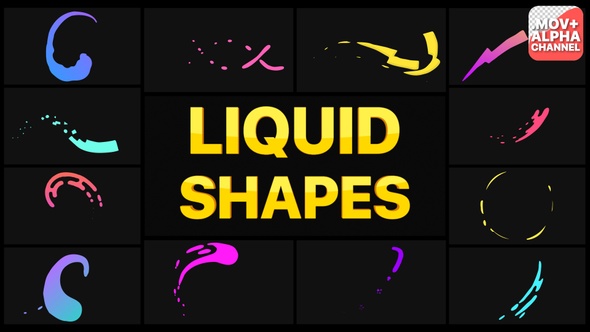 Liquid Shapes Motion Graphics Pack