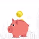 Saving Money to Piggy Bank - VideoHive Item for Sale