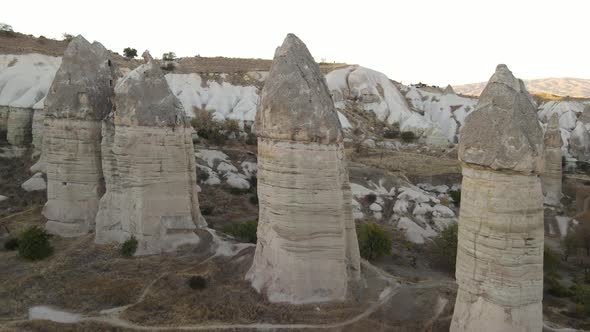 Cappadocia Landscape Aerial View. Turkey. Goreme National Park alt
