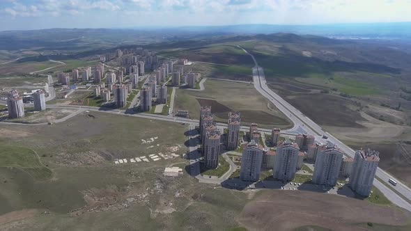 Land Development and Urban City Planning in New Suburban Complex with Developing Infrastructure alt