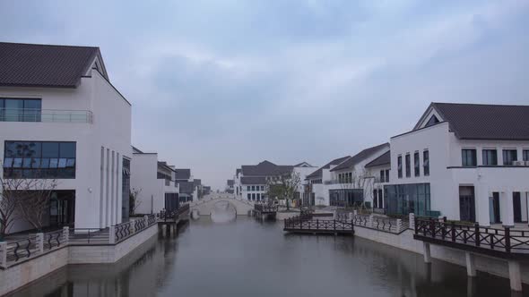 River, Bridge And Building Townhouses