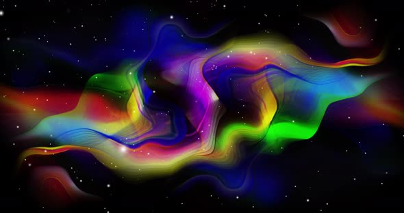 Abstract dancing colors animation.Multicolor waved background  twisted animation.