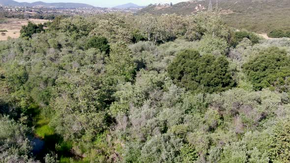 Aerial View of Los Penasquitos Canyon Preserve, San Diego alt