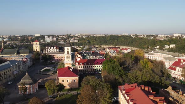 The streets of the old part of Kamyanets Podolsky