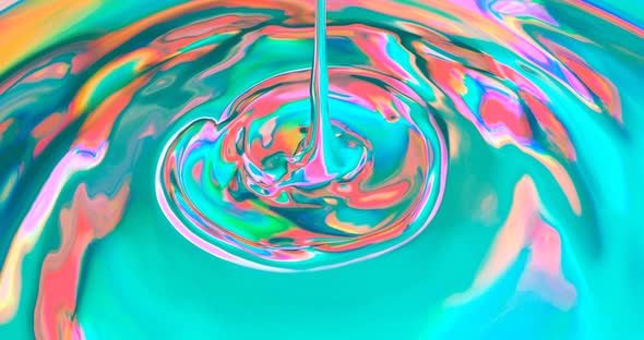 Looped 4k animation. Abstract colorful chill background