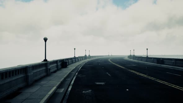 Long Bridge in Misty Fog alt