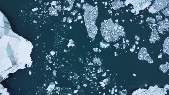 Arctic Nature Landscape in Unesco World Heritage Site World of Ice Drone Aerial Top View Video in alt