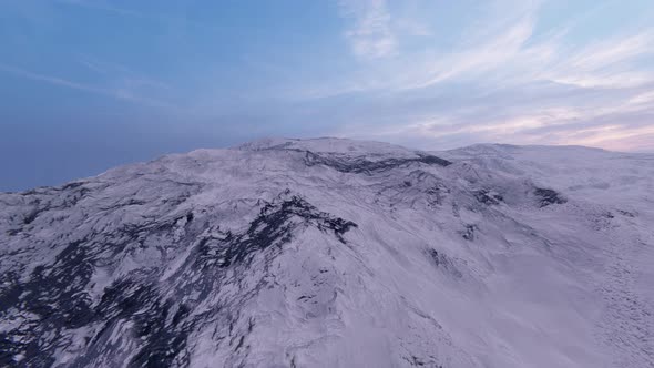 Magnificent Scenery Of Snow Mountain 4K