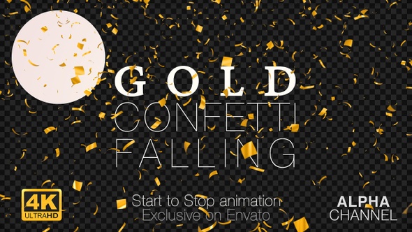 Gold Confetti Falling alt