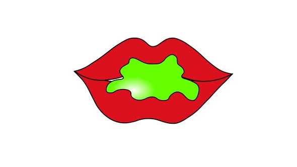 Lips Color Gum Animation