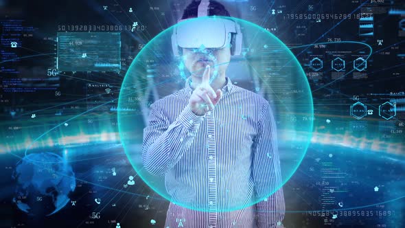 Vr Virtual Reality Human Computer Interaction 3 D Science Fiction Effect Display alt