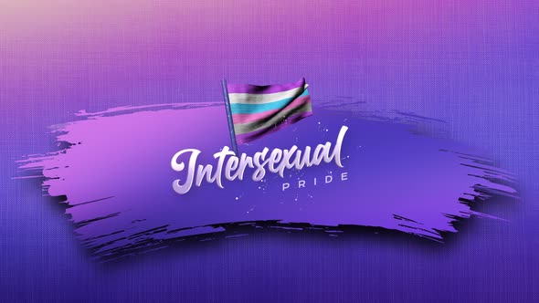 Intersexual Gender Sign Background Animation 4k