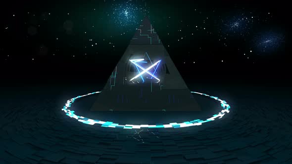 Led Neon Pyramid 4K
