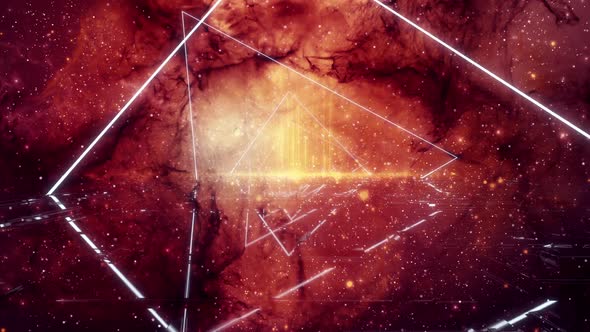 Light Neon Nebula Background Loop alt