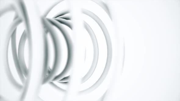 Close up for abstract plastic spring isolated on white background alt