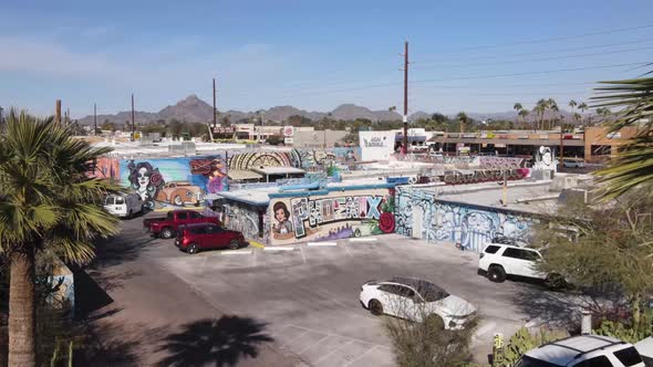 Aerial View of Phoenix Grafitti
