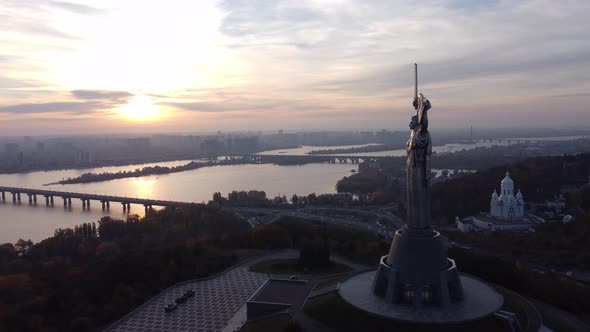 panorama 360 of the Statue of Liberty of Ukraine