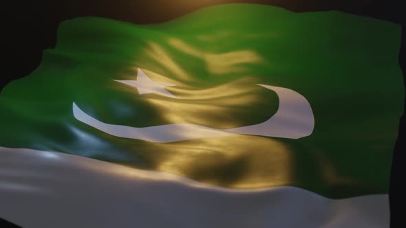 Pakistan Flag Low Angle View