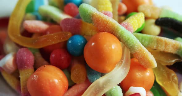 Candies and various sweet foods 4k alt